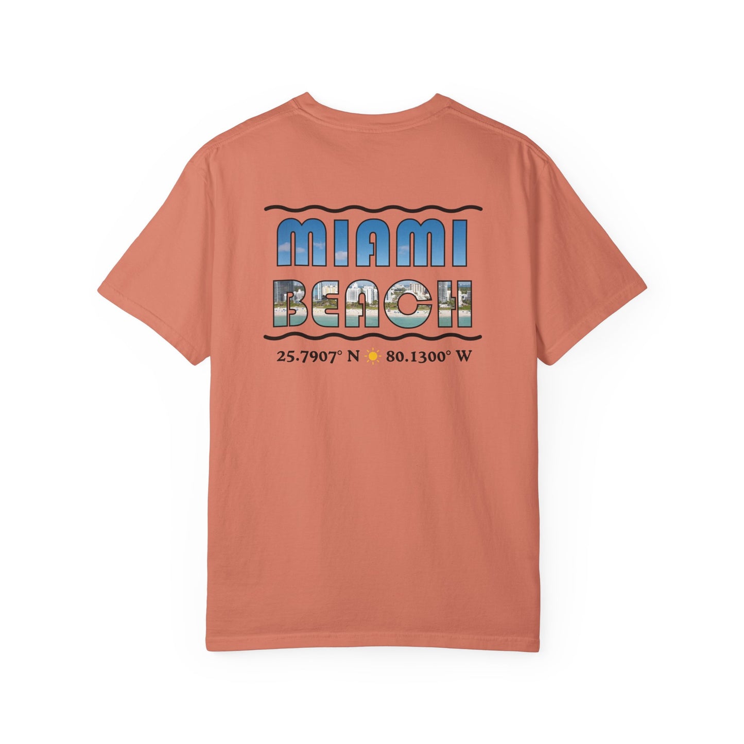 Miami Beach Text Graphic T-Shirt