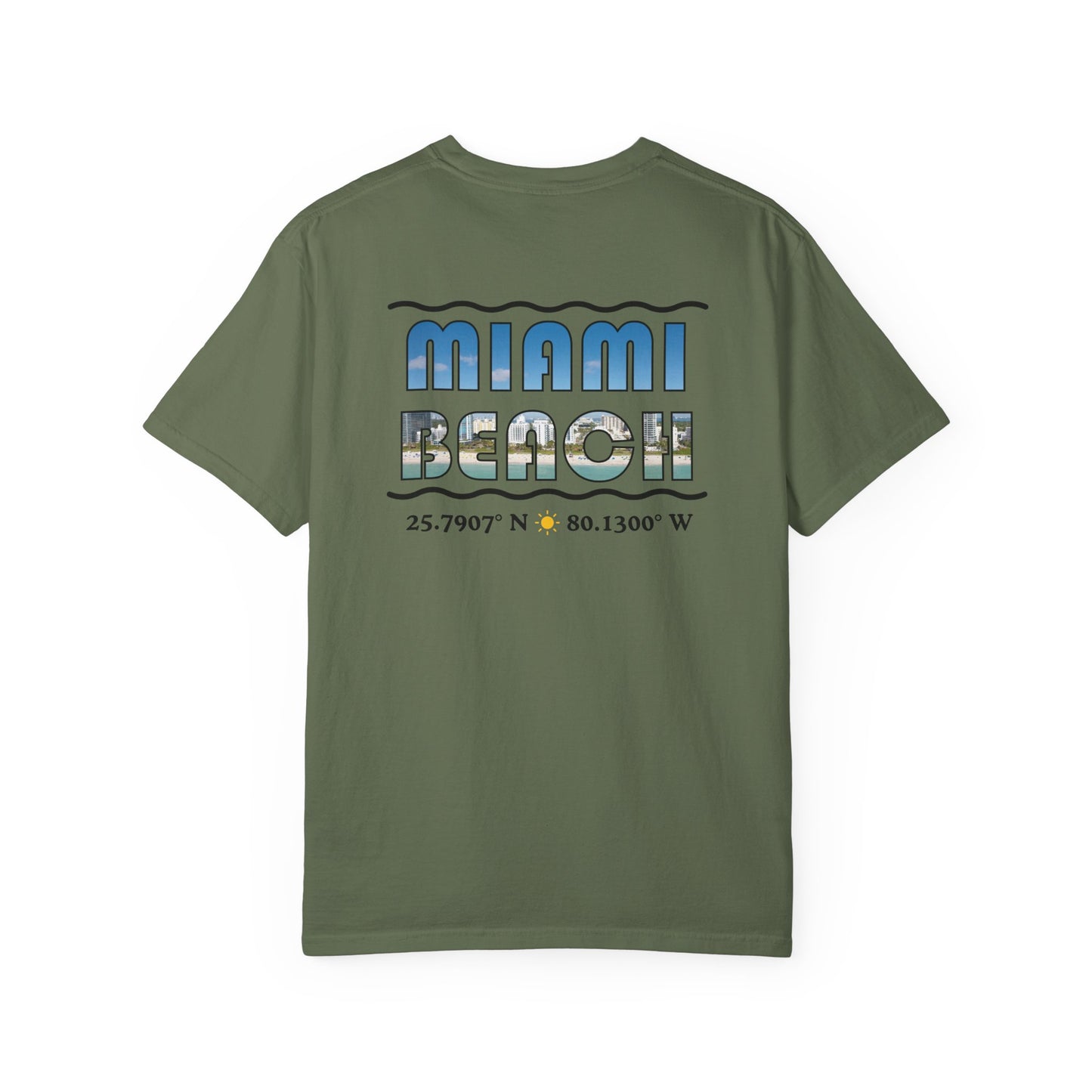 Miami Beach Text Graphic T-Shirt