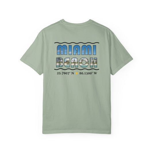 Miami Beach Text Graphic T-Shirt